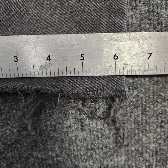 WE THE FREE PEOPLE Gray Embroidered Straight Leg Raw Hem Denim Jeans SIZE 26 - Picture 12 of 16